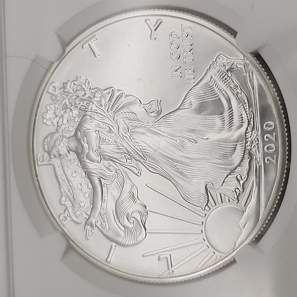 2020 Silver Eagle S$1 MS70 NWT - Picture 3 of 8